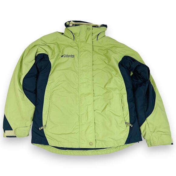 Columbia Womens M Jacket Coat Core Interchange 3 in 1 Green Gray - Picture 1 of 11